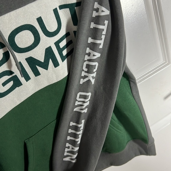 Attack on Titan Scout Regiment Colorblock Hoodie Size M - Picture 3 of 5